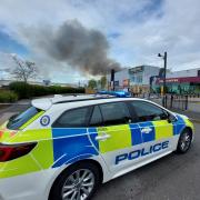 More than 50 firefighters battle blaze at former cinema