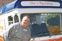 Food to go: David Sidwell and the classic 1969 Bedford ice cream van, which he restored.