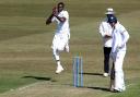 Worcestershire's Alzarri Joseph in bowling action during Derbyshire v Worcestershire, Day One of the County Championship Group One game.
The Incora County Ground, Nottingham Rd, Derby DE21 6DA
Picture by James Marsh. 9.4.21.
Contact +447860 461617