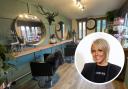 Helen's new salon is a log cabin in her garden