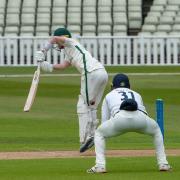 Jake Libby at the crease, where he again impressed with the bat. Pic: Paul France/Write Angle Media