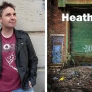 Max Hall and his debut book Heathens (cover pic by Phil Loach)