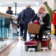 Simple Life Mobility customer Sue Walmsley at Merry Hill