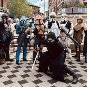 Star Wars characters from  Kopykatz Cosplay were in town