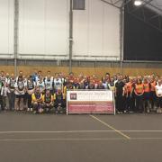 FIRM FUNDRAISER: The 10 businesses that took part in the netball tournament to raise money for Queen Elizabeth Hospital’s Fighting Skin Cancer Fund.