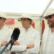 The Hives backstage for The Base Sessions