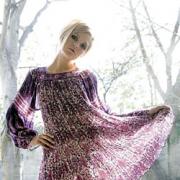 Sheer purple hippy dress, 10, Primark.