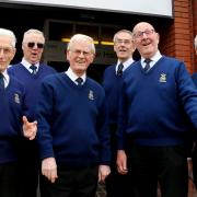Warley Male Choir’s John Larwood, Les Green, Brian Randle, Clive Bradley, Ron Sweetland and Brian Powney.
