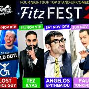 Four nights of top stand-up comedy is coming to Stourbridge in November as part of Fitz Fest 2.