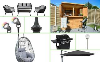 Wickes garden furniture and acessories. Credit: Wickes