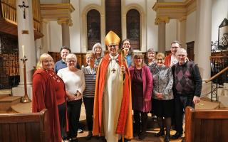 Bishop of Dudley, Right Rev Martin Gorick, with the authorised lay ministers