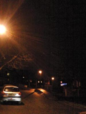 Picture of the lights taken by Hasbury resident Clive Fellows