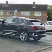 Halesowen police shared a picture of this car parked on the footpath in Thornhill Road