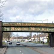 The landmark Hanson's bridge on Birmingham New Road, near Thomas Dudley.