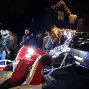 Santa's sleigh on tour on Tuesday (December 5)
