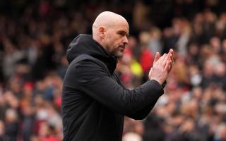 Manchester United manager Erik ten Hag is pleading for patience from the fans (Martin Rickett/PA)