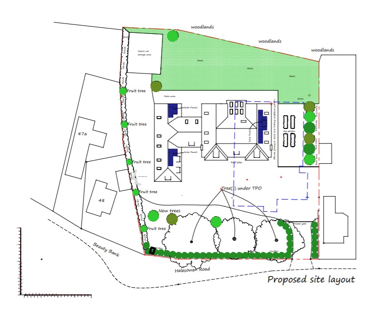 The site plan 
