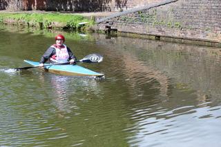 Halesowen News: Les is kayaking 500 miles to raise funds for Action Heart.