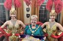 The Mayor of Dudley, Councillor Sue Greenaway, gets ready for the Mayor's Ball and Civic Awards which has a Las Vegas theme this year
