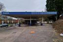 The derelict petrol station will be auctioned