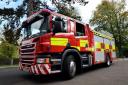 Firefighters from Haden Cross rescued the man and dog