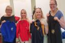 Uniform swap volunteers councillor Hilary Bills, Zuzana Polachova, Donnella Russell and Nina Marriott