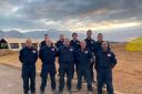West Midlands Fire Service firefighters, who are part of the UK ISAR team deployed to Morocco