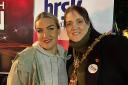 Amy Lou and the Mayor of Dudley Councillor Andrea Goddard
