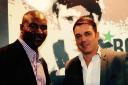 Former heavyweight boxing champion Evander Holyfield and Oldbury's Marcus Anderson-Hitchen