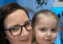Nursery manager Hayley Freeman with Miley Hemming who is battling leukaemia