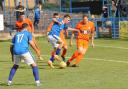 Action from Halesowen Town v Rugby Borough. Picture: Steve Evens