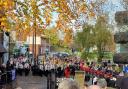 A Remembrance Day event in Halesowen town centre