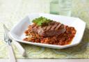 Lamb with spiced Lentils