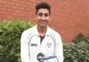 Hamza Ahmed - selected for Warwichire's Under-19 squad