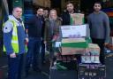 All smiles as Cradley Heath Central Mosque hand over £600 worth of food to Black Country Food Bank. Picture: Cradley Heath Central Mosque