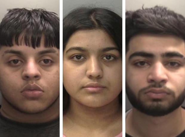 Halesowen News: Danish Mansha, Rimsha Tariq and Daiyaan Arif. Photos: West Midlands Police
