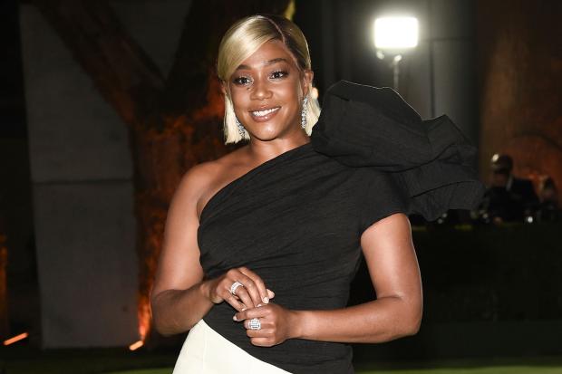FILE – Actress Tiffany Haddish poses at the Academy Museum of Motion Pictures Opening Gala