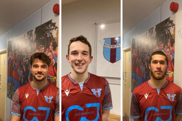 Westfields have signed (l-r) Lewis Binns, Olly Butler and Ruslan Zakharov