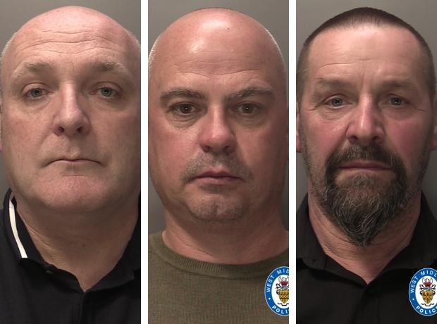 Halesowen News: Malcolm George, Kevin Pugh and Mark Redfern. Images: West Midlands Police