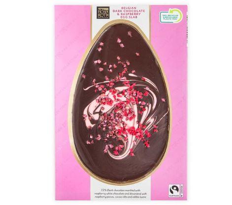 Halesowen News: Moser Roth Belgian Dark Chocolate & Raspberry Egg Slab 120g. Credit: Aldi