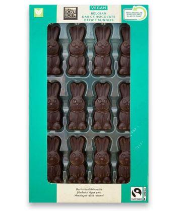 Halesowen News: Moser Roth Vegan Belgian Dark Chocolate Office Bunnies 120g. Credit: Aldi