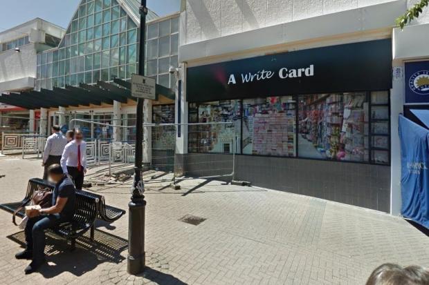 A Write Card, Cornbow Centre. Image/ Google Maps.