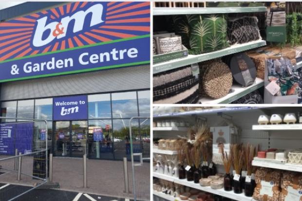 Pictures show inside the new B&M store in Oldbury