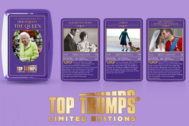 Halesowen News: HM Queen Elizabeth II Limited Edition Top Trumps Card Game. Credit: Winning Moves/ Top Trumps