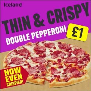 Halesowen News: Thin and Crispy Double Pepperoni Pizza. Credit: Iceland