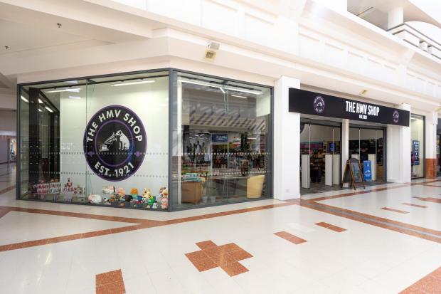 Halesowen News: The new HMV shop on the upper mall near to Next at Merry Hill