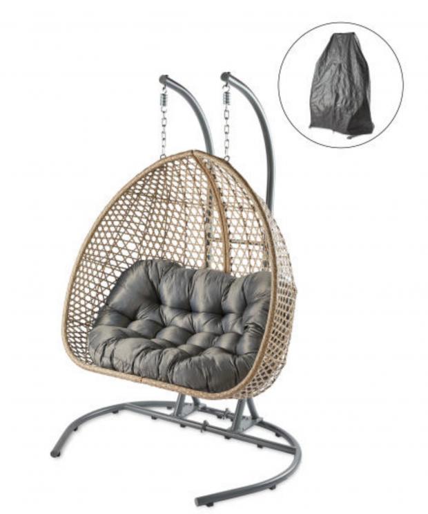 Halesowen News: Large Hanging Egg Chair with Cover. (Aldi)