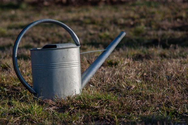 Halesowen News: Watering can sitting on the grass. Credit: PA