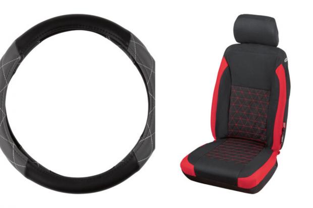 Halesowen News: Steering Wheel Cover and Car Seat Cover (Lidl/Canva)