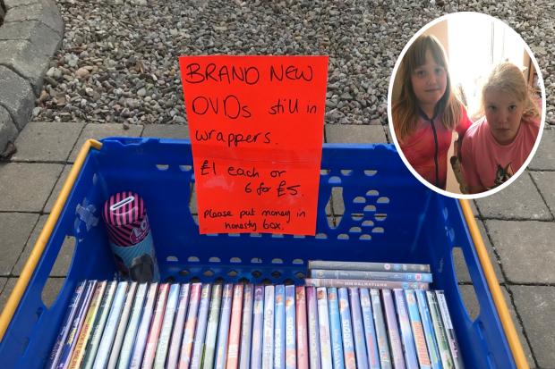 THEFT: DVDs were stolen from a pocket money stall set up by two girls in St John's.